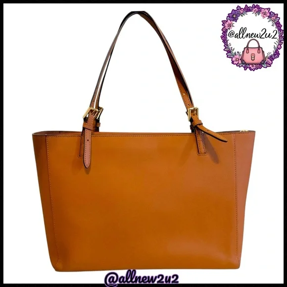 Tory Burch Cardamom Extra Large Zippered Tote Excellent Condition HP - Picture 3 of 17